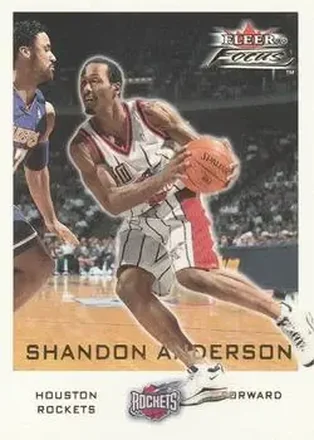 2000-01 Fleer Focus #19 - Shandon Anderson - Houston Rockets 2000-01 Fleer Focus #19 - Shandon Anderson - Houston Rockets