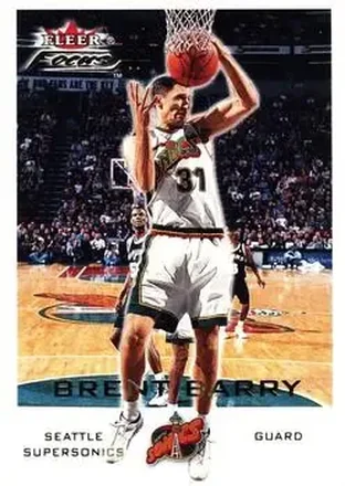 2000-01 Fleer Focus #41 - Brent Barry - Seattle SuperSonics 2000-01 Fleer Focus #41 - Brent Barry - Seattle SuperSonics