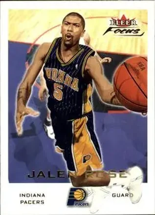 2000-01 Fleer Focus #77 - Jalen Rose - Indiana Pacers