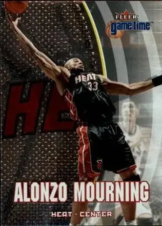 2000-01 Fleer Game Time #10 - Alonzo Mourning - Miami Heat 2000-01 Fleer Game Time #10 - Alonzo Mourning - Miami Heat