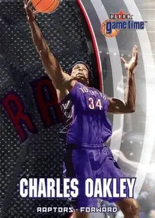 2000-01 Fleer Game Time #13 - Charles Oakley - Toronto Raptors 2000-01 Fleer Game Time #13 - Charles Oakley - Toronto Raptors