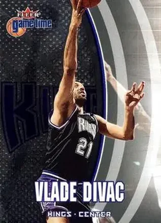 2000-01 Fleer Game Time #15 - Vlade Divac - Sacramento Kings