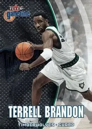 2000-01 Fleer Game Time #21 - Terrell Brandon - Minnesota Timberwolves