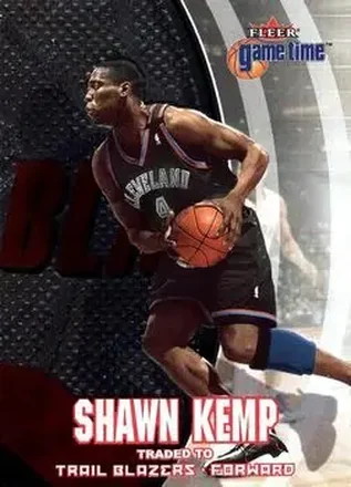 2000-01 Fleer Game Time #25 - Shawn Kemp - Portland Trail Blazers