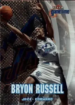 2000-01 Fleer Game Time #27 - Bryon Russell - Utah Jazz