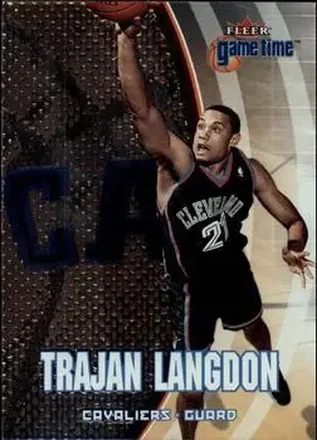 2000-01 Fleer Game Time #29 - Trajan Langdon - Cleveland Cavaliers