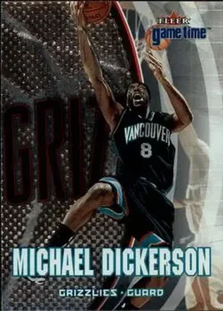 2000-01 Fleer Game Time #33 - Michael Dickerson - Vancouver Grizzlies
