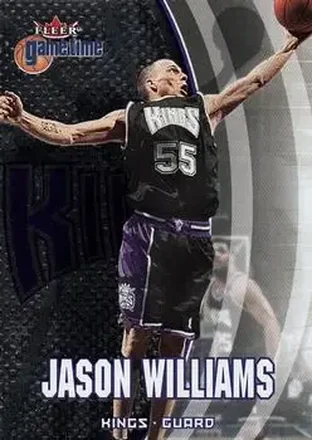 2000-01 Fleer Game Time #38 - Jason Williams - Sacramento Kings 2000-01 Fleer Game Time #38 - Jason Williams - Sacramento Kings