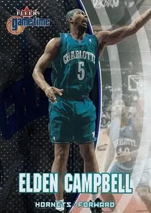 2000-01 Fleer Game Time #49 - Elden Campbell - Charlotte Hornets