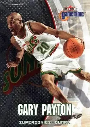 2000-01 Fleer Game Time #52 - Gary Payton - Seattle SuperSonics