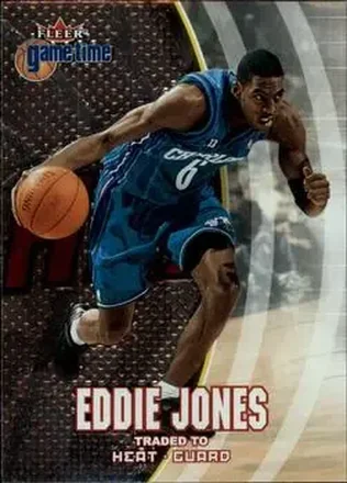 2000-01 Fleer Game Time #54 - Eddie Jones - Miami Heat