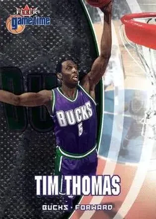 2000-01 Fleer Game Time #62 - Tim Thomas - Milwaukee Bucks