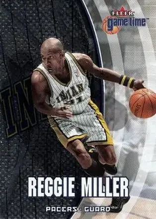 2000-01 Fleer Game Time #78 - Reggie Miller - Indiana Pacers