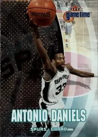 2000-01 Fleer Game Time #80 - Antonio Daniels - San Antonio Spurs 2000-01 Fleer Game Time #80 - Antonio Daniels - San Antonio Spurs