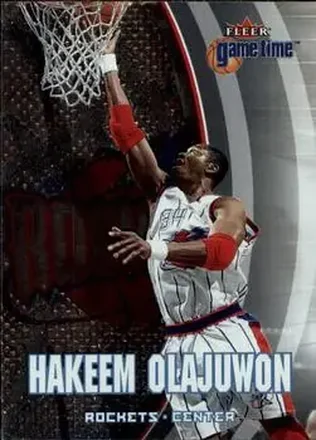 2000-01 Fleer Game Time #90 - Hakeem Olajuwon - Houston Rockets