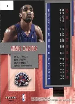 Back of Vince Carter