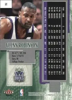 Back of Glenn Robinson