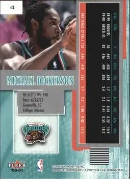 Back of Michael Dickerson