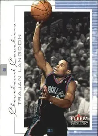 2000-01 Fleer Genuine #9 - Trajan Langdon - Cleveland Cavaliers