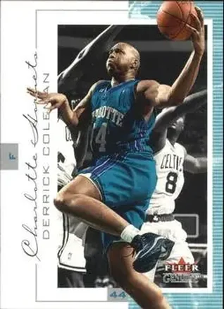 2000-01 Fleer Genuine #12 - Derrick Coleman - Charlotte Hornets 2000-01 Fleer Genuine #12 - Derrick Coleman - Charlotte Hornets