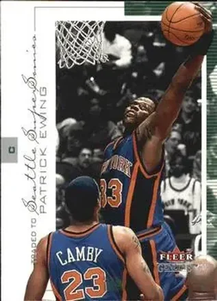 2000-01 Fleer Genuine #19 - Patrick Ewing - Seattle SuperSonics 2000-01 Fleer Genuine #19 - Patrick Ewing - Seattle SuperSonics