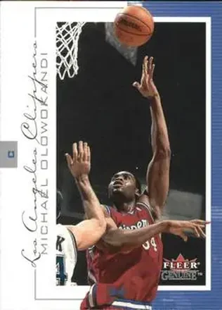 2000-01 Fleer Genuine #42 - Michael Olowokandi - Los Angeles Clippers