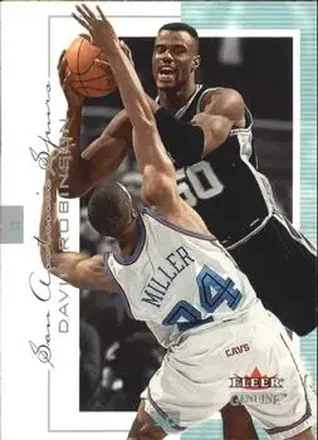 2000-01 Fleer Genuine #47 - David Robinson - San Antonio Spurs