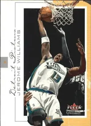 2000-01 Fleer Genuine #52 - Jerome Williams - Detroit Pistons