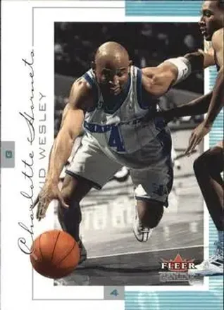 2000-01 Fleer Genuine #62 - David Wesley - Charlotte Hornets