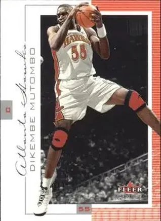 2000-01 Fleer Genuine #70 - Dikembe Mutombo - Atlanta Hawks