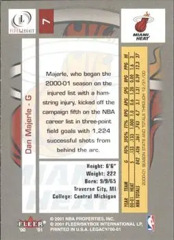 Back of Dan Majerle