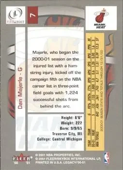 Back of Dan Majerle