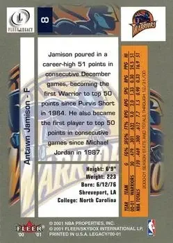 Back of Antawn Jamison