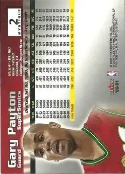 Back of Gary Payton