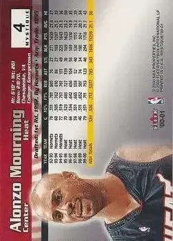 Back of Alonzo Mourning