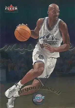 2000-01 Fleer Mystique #9 - Bryon Russell - Utah Jazz