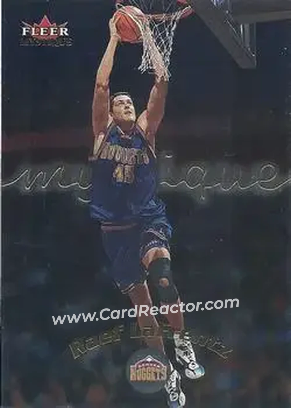 2000-01 Fleer Mystique #14 - Raef LaFrentz - Denver Nuggets - Front