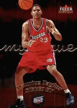2000-01 Fleer Mystique #38 - Maurice Taylor - Houston Rockets