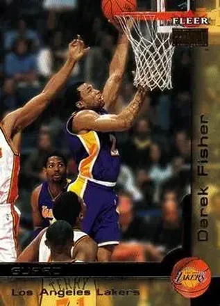 2000-01 Fleer Premium #27 - Derek Fisher - Los Angeles Lakers