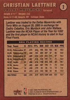 Back of Christian Laettner