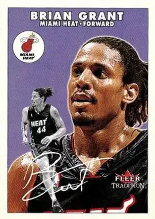 2000-01 Fleer Tradition #10 - Brian Grant - Miami Heat 2000-01 Fleer Tradition #10 - Brian Grant - Miami Heat