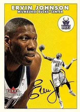 2000-01 Fleer Tradition #17 - Ervin Johnson - Milwaukee Bucks 2000-01 Fleer Tradition #17 - Ervin Johnson - Milwaukee Bucks