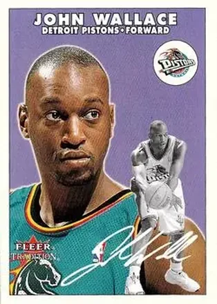 2000-01 Fleer Tradition #22 - John Wallace - Detroit Pistons