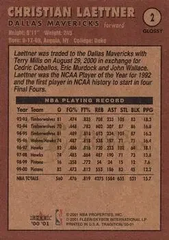 Back of Christian Laettner