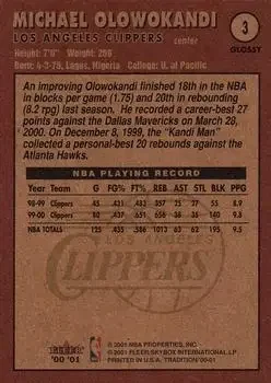 Back of Michael Olowokandi