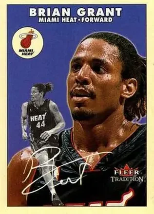 2000-01 Fleer Tradition Glossy #10 - Brian Grant - Miami Heat 2000-01 Fleer Tradition Glossy #10 - Brian Grant - Miami Heat