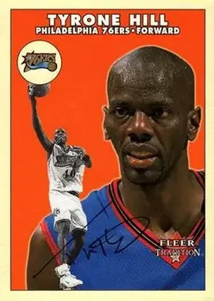 2000-01 Fleer Tradition Glossy #13 - Tyrone Hill - Philadelphia 76ers