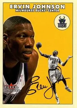 2000-01 Fleer Tradition Glossy #17 - Ervin Johnson - Milwaukee Bucks 2000-01 Fleer Tradition Glossy #17 - Ervin Johnson - Milwaukee Bucks