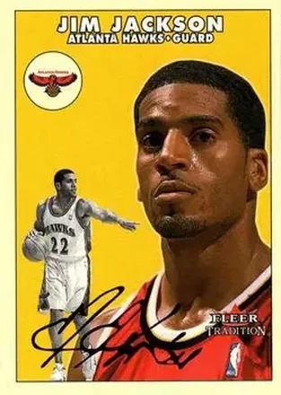 2000-01 Fleer Tradition Glossy #18 - Jim Jackson - Atlanta Hawks