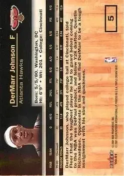 Back of DerMarr Johnson